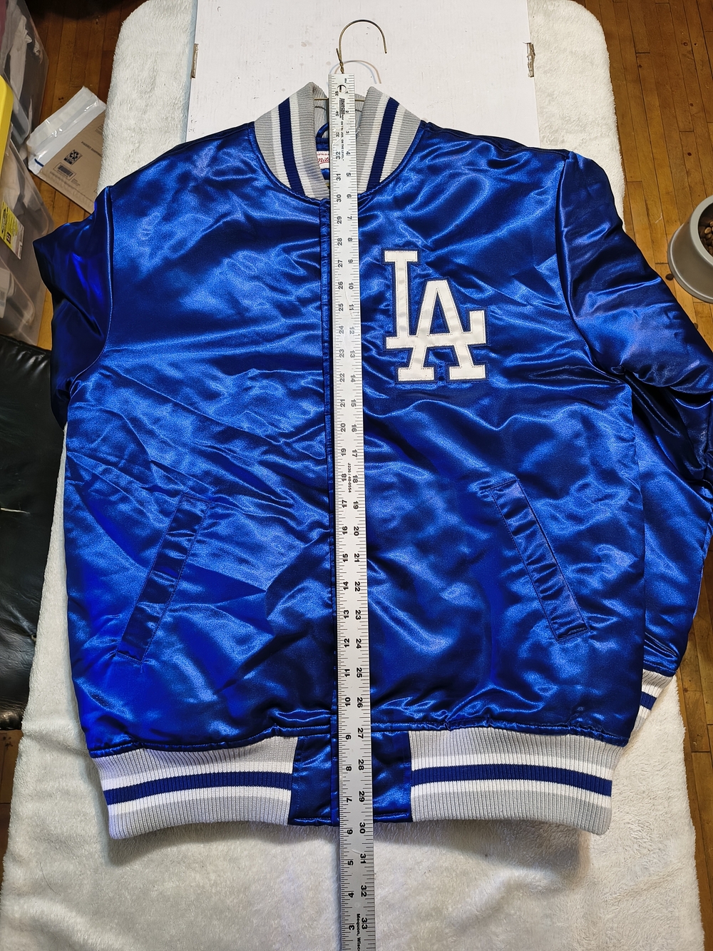 Michell & Ness LA Dodgers Satin Coaches Jacket Cooperstown Collection Medium - Picture 11 of 12
